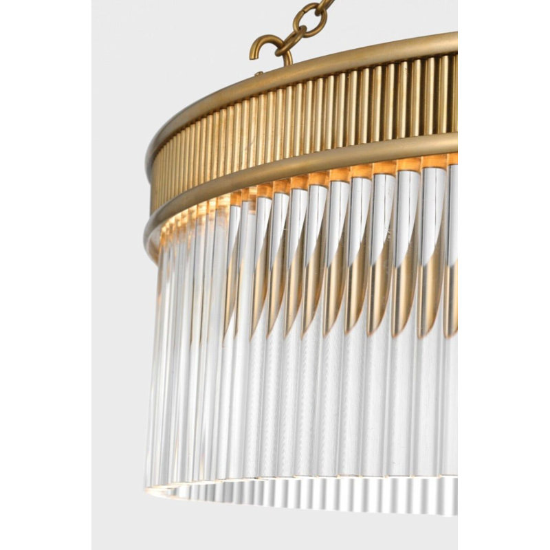 Menil 4 - Light LED Chandelier, Soft Brass