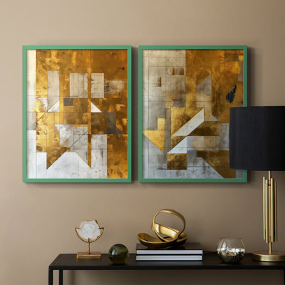 ABSTRACT Series CXV - reproduction encadrée de qualité supérieure - prête à être accrochée - aucun clou requis - aucun clou requis
