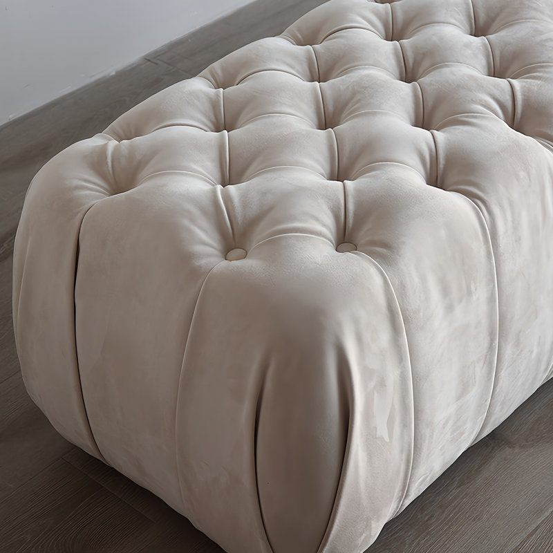 Banc de lit moderne, H 16,92 po x l 70,07 po x P 19,68 po