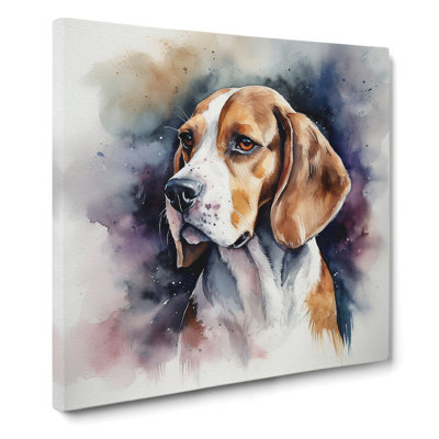 Beagle Watercolour - No Frame Print