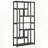 Seven-Tier Industrial Etagere Bookcase with Staggered Shelves-1643249923