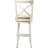 Swivel Upholstered Counter Stool with Solid Wood Frame-649225026