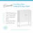 RiverRidge Ellsworth Two-Door Bathroom and Laundry Storage Cabinet with Open and Adjustable Interior Shelves - White