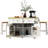 Large Kitchen Island With 2 Bar Stools, Power Outlet, Door Internal Storage Rack, Kitchen Storage Cart On 5 Wheels With Drop Leaf, 5 Open Side Racks, 2 Drawers,For Kitchen,Dining Room-1858538599