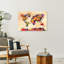 «Vibrant World Map», art mural moderne contemporain abstrait-129152084