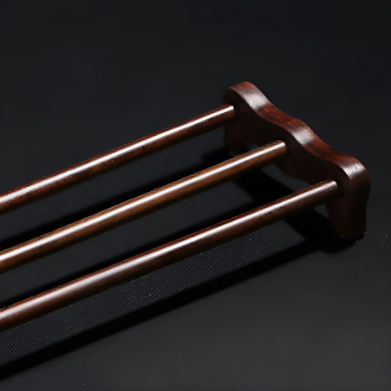 Porte-gobelet en bois massif d'inspiration zen | Rangement de drainage pour la cérémonie du thé | Matelas à thé artisanal