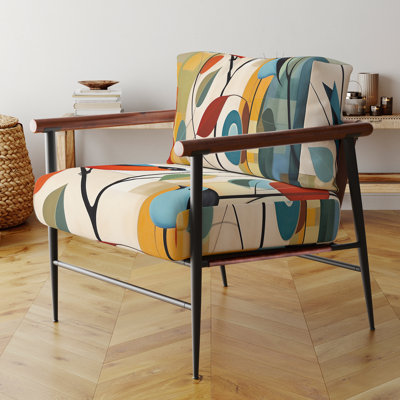 Fauteuil d'appoint vert Mid Century Mod Nature III