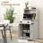 Dining Room Storage Cabinet - White With Adjustable Shelf And Drawer Modern Kitchen Panels For Style