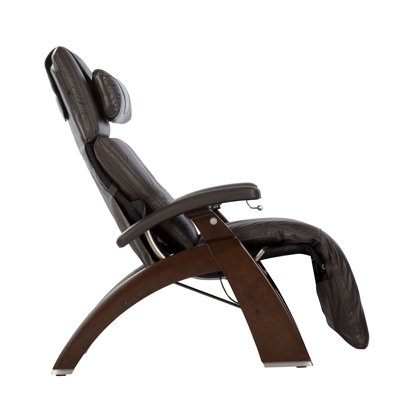 Human Touch Perfect Chair PC420 Classic Manual Plus Zero Gravity Recliner Performance Upholstery Package Dark Walnut Base