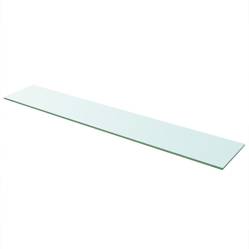 Glass Floating Shelf, 0.8cm H x 110cm W x 20cm D
