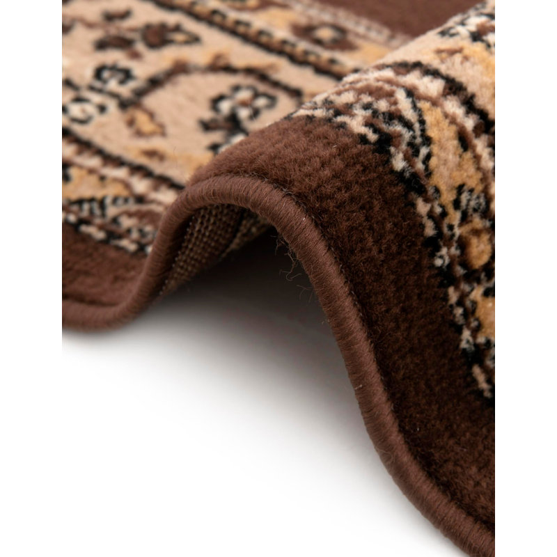 Tapis oriental noir Balthrop, Brown, Rectangle 2 pi 2 po x 3 pi 1 po