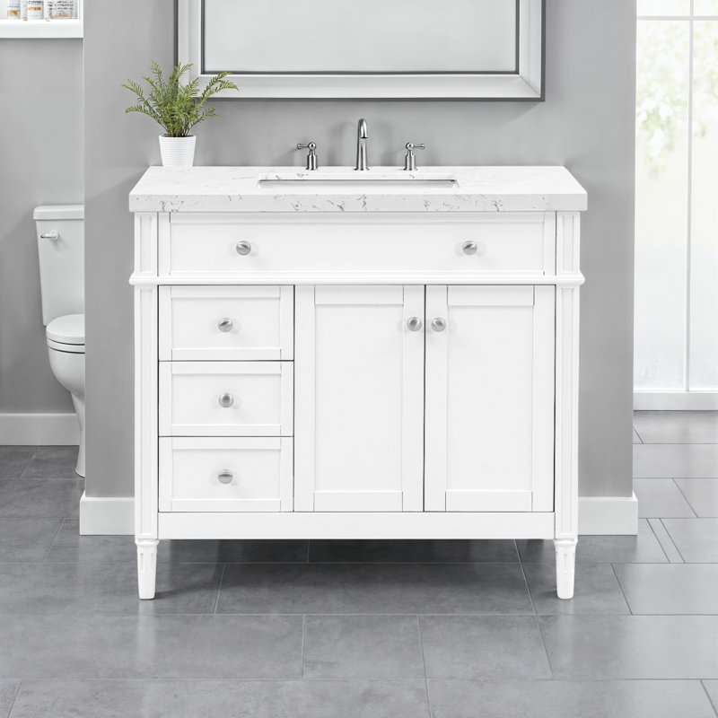 Meuble-lavabo en pierre 37 po Orinda
