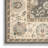 Round Isadora Oriental Wool Gray/Cream Area Rug-98264432