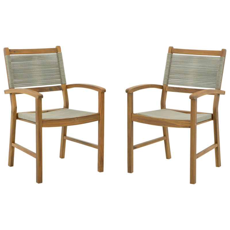 Signature Design by Ashley Acacia Outdoor Stackable Dining Armchair ...