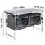 Table de camping, table de camping pliante à montage rapide avec sac de transport, 3 hauteurs réglables, table de camping en panneau de fibres à densité moyenne, idéale pour les pique-niques en plein air, les barbecues, le camping et les voyages en véhicule récréatif
