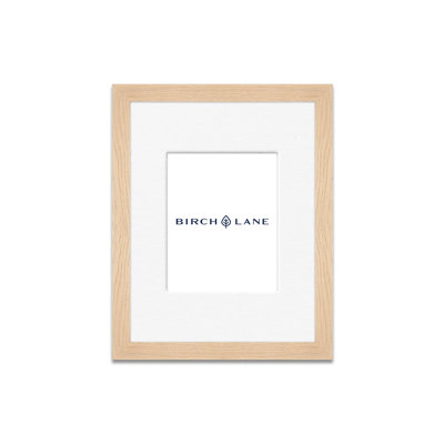 Solid Wood Picture Frame with Mat