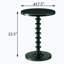 Table d'appoint circulaire noire en bois-990562539