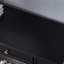 Console rectangulaire en bois massif noir-1671865488