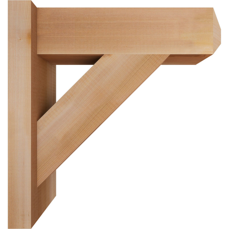 Artisan traditionnel en bois rustique, Cèdre rouge de l'Ouest l 5 1/2 po (lisse), P 16 po x H 16 po