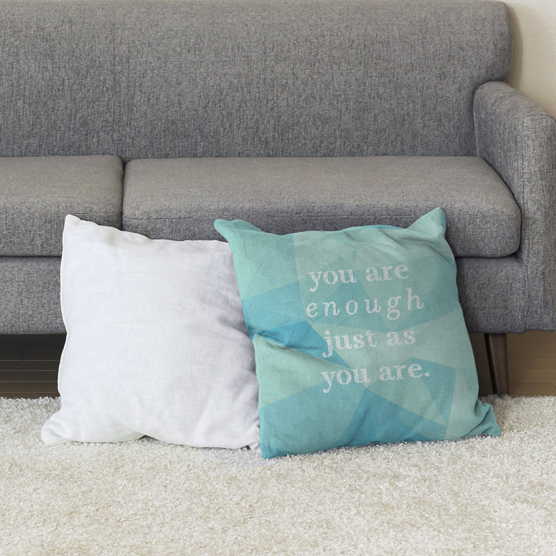 Coussin de sol en pierre précieuse you are so, 40 po x 40 po, Zircon