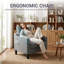 Upholstered Chenille Armchair-660641403