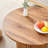 A Modern Circular Coffee Table With A Diameter Of 27.5 Inches Interprets Home Aesthetics And Practicality. MDF Material,Cylindrical Table Leg Design.Becoming The Visual Focal Point Of Home Decoration.