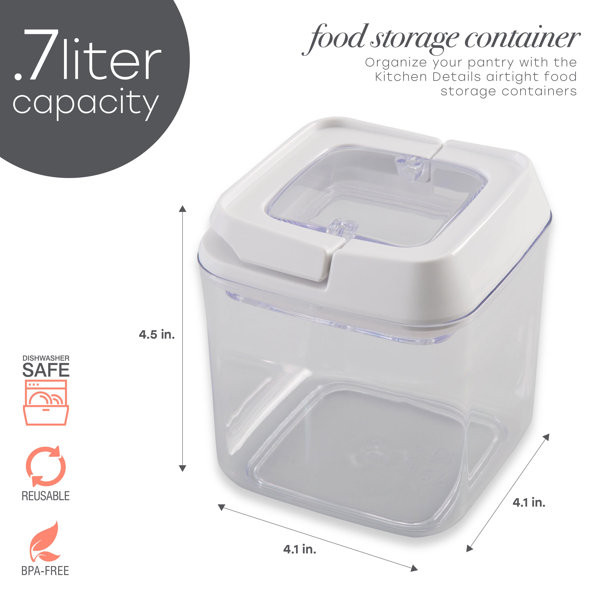 Stackable 3-oz Airtight Canister