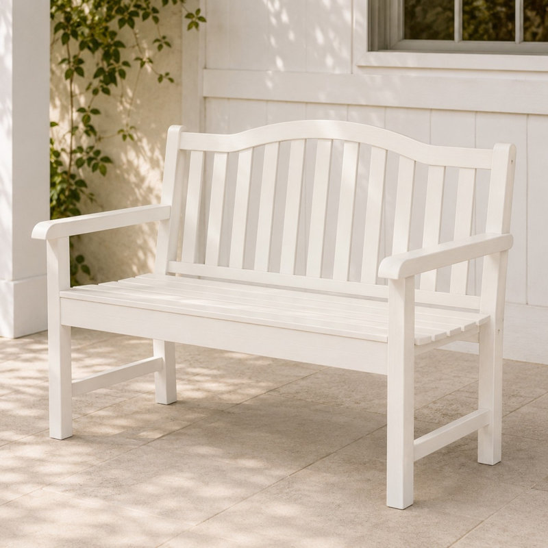 Banc de jardin d'extérieur 44,75 po Susila, Coquille d'œuf