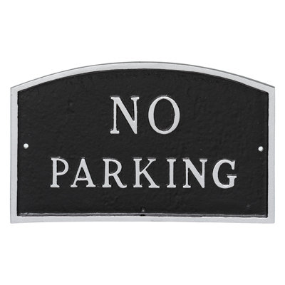 No Parking Plaque Sign