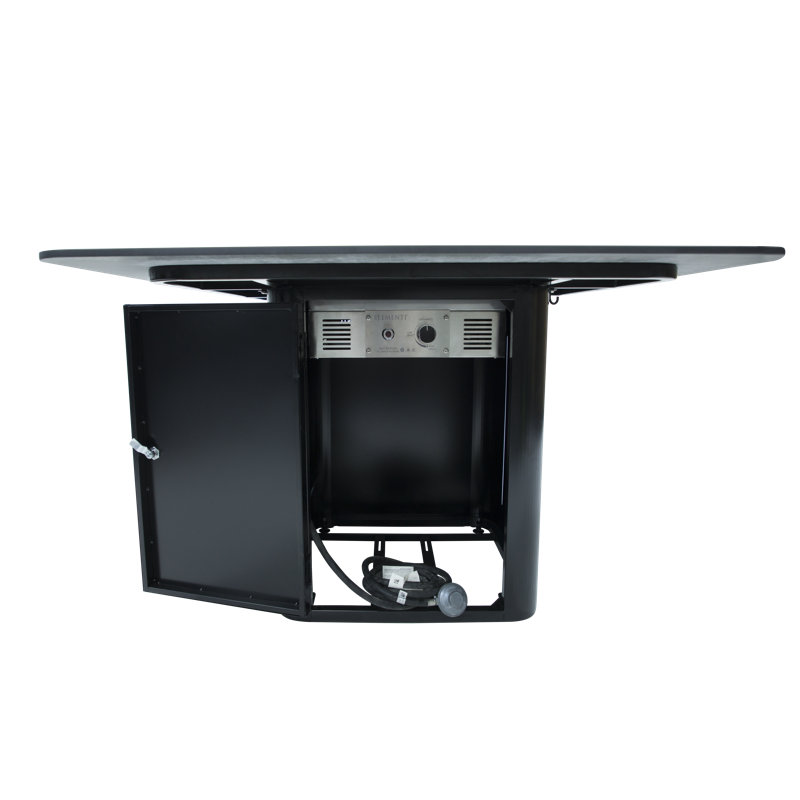 Square Propane Smokeless Fire Pit Table