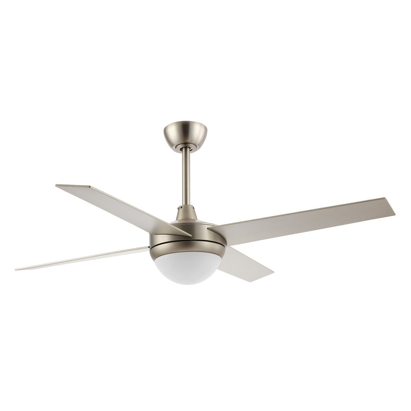 52" Haymond 4 - Blade Reversible LED Ceiling Fan with Remote Control and Light Kit