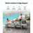 All-Weather HIPS Outdoor Patio Chaise Lounge Chair with 5 Positions, Easy Installation Patio Chaise Lounger with Wide Arms & Rotating Cup Holders & Smooth Bearing Wheels for Pool/Poolside/Beach/Deck/Patio/Backyard, Gray-653273196