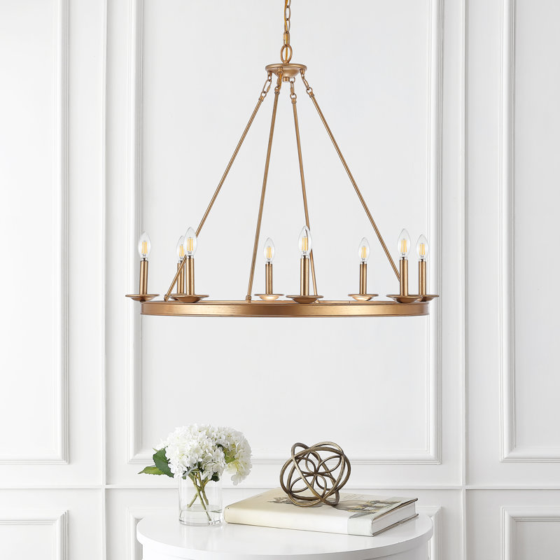 Natividad 10 - Light Chandelier, 8 Lights, Gold Painted