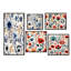 Hardman - Ensemble de 5 impressions murales florales-103333938