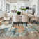 Modern Abstract Machine Washable Area Rugs for Living Room, Non Slip Rug for Bedroom Nursery, Soft Stain Resistant Carpet
