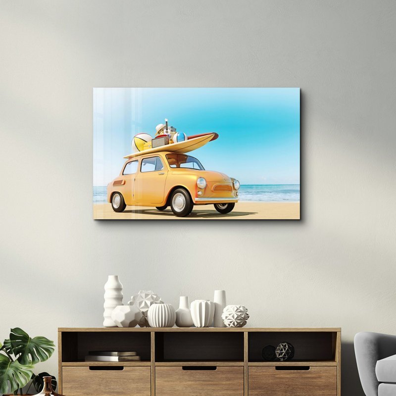Élégante peinture murale en verre trempé de 13,8 po x 21,7 po | 100% verre trempé, épaisseur: 0,16 pouce | Imprimé UV pour des couleurs éclatantes | Parfait pour la décoration intérieure, le salon et les espaces de bureau