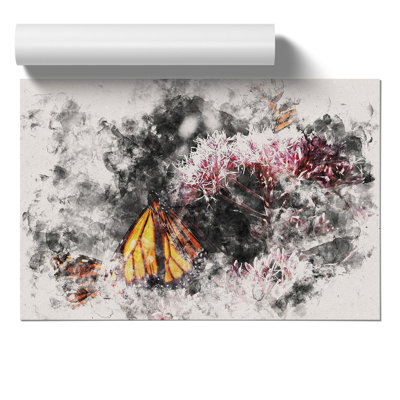 Monarch Butterflies Watercolour - Frameless Print