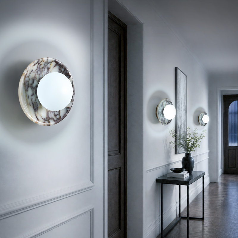 7.87" Modern Marble Wall Sconce