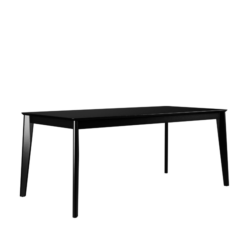 Table de salle à manger Tudor, Noir, L 35,24 po x L 70,87 po