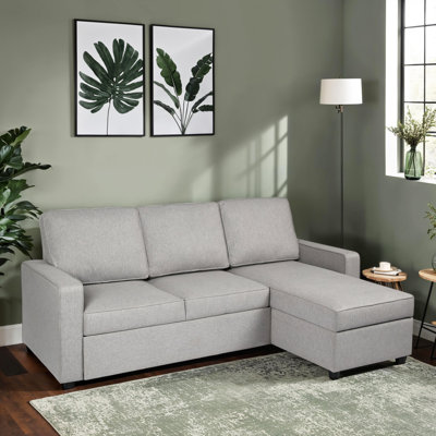 Razzak 3 Seater Linen Sofa Bed