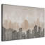 Très grand paysage urbain moderne et urbain en beige et noir, très grande impression murale encadrée (assemblage requis)-105501461