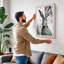 Hare in Ink Japandi - Wrapped Canvas-2077199088-2077199096
