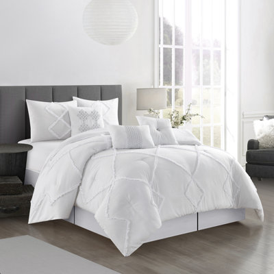 Ensemble d'édredon en microfibre 7 pièces Alissar