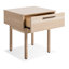 Shale 1 - Drawer Solid Wood Nightstand-94329303