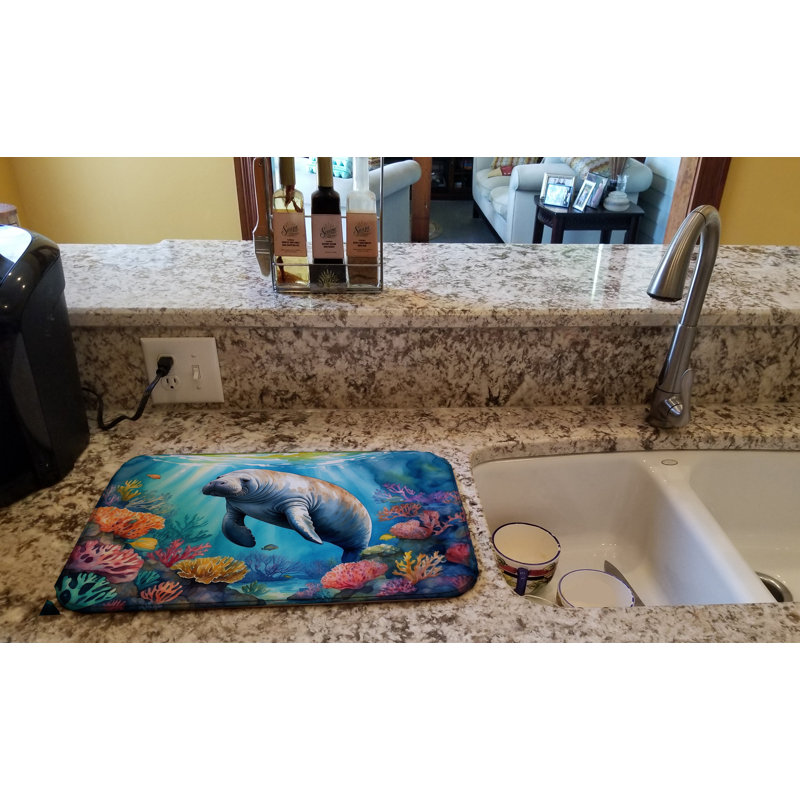 Tapis de séchage Manatee and Coral Reefs