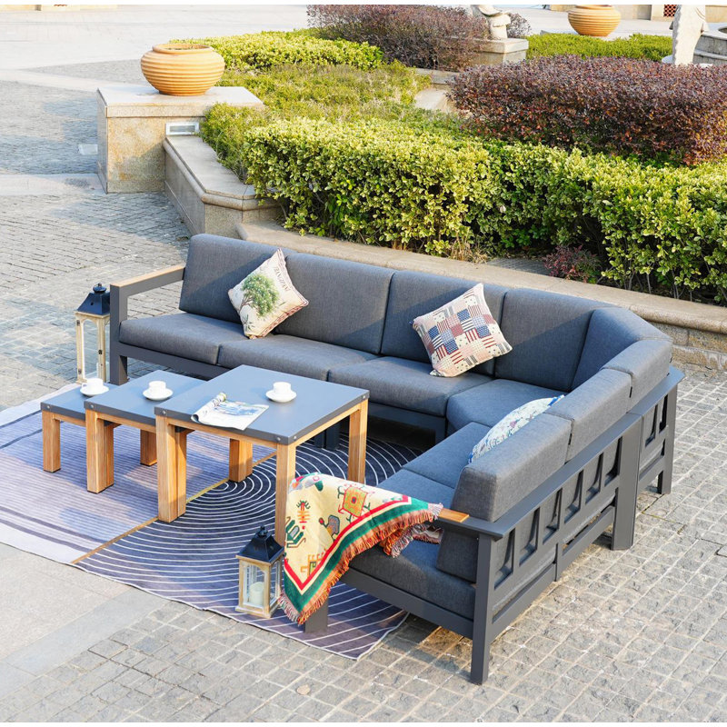 6 - Person Patio Conversation Set with Cushions