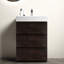 Meuble-lavabo de 24 po en noyer - autoportant moderne, espace de rangement autoportant substantiel, lavabo blanc, coulisses silencieuses, conception pré-assemblée, grand espace de rangement, lavabo, unité silencieuse-1547725208