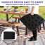 Support de parasol robuste et résistant aux intempéries pour patio et jardin