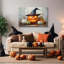 Jack O Lantern Witch Hat Decor 40x60cm