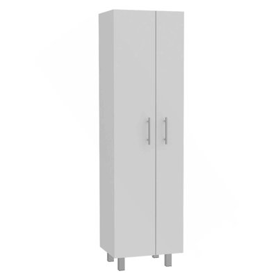 Halifax 2-Door Rectangle Closet Pantry White